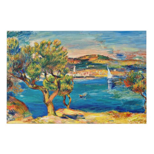 Renoir _ LEstaque fine art landscape painting Faux Canvas Print