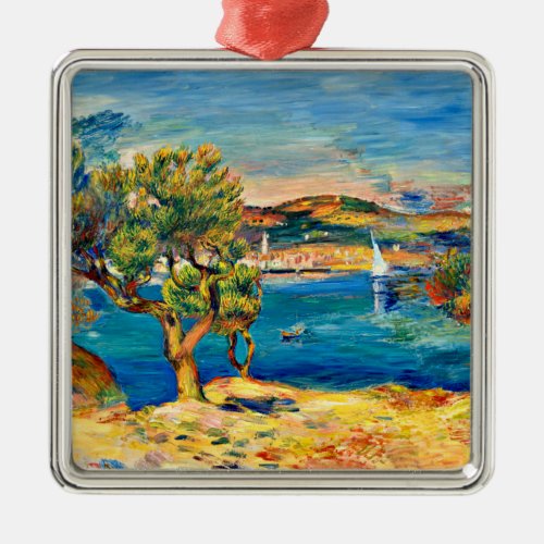 Renoir _ LEstaque fine art landscape painting Metal Ornament
