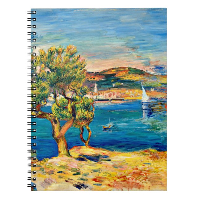 Renoir - L'Estaque, fine art landscape painting Notebook (Front)