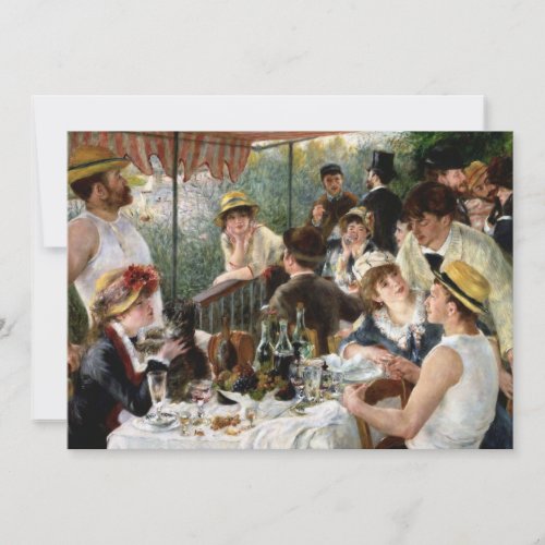 Renoir: Luncheon of the Boating Party Personalized Invitations