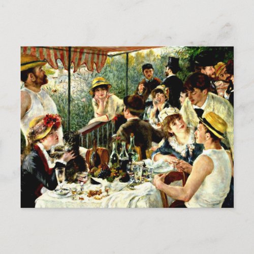 Renoir _ Luncheon of the Boating Party_1881 Postcard