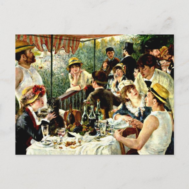 Renoir - Luncheon of the Boating Party-1881 Postcard (Front)