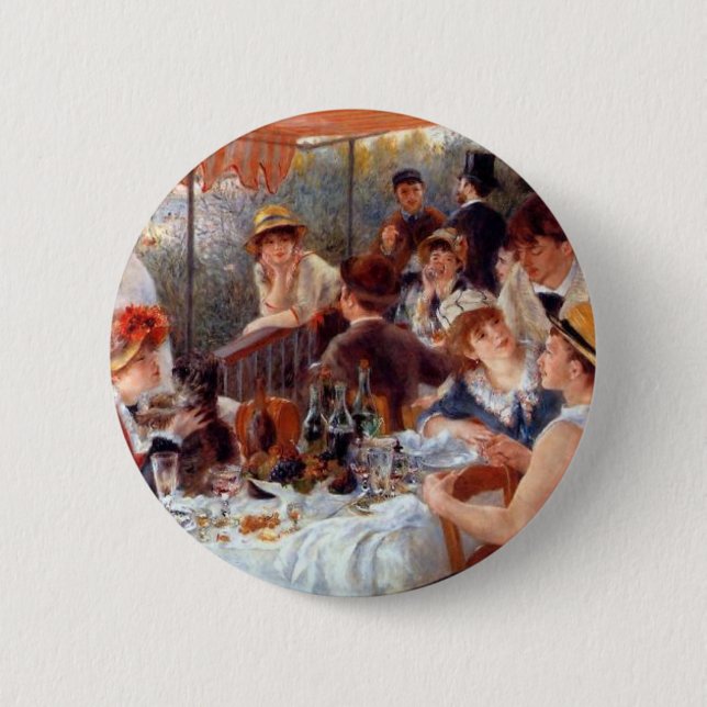 Renoir - Luncheon of the Boating Party Button (Front)