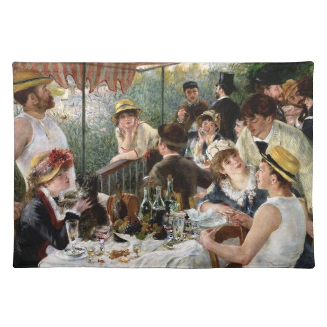 Renoir: Luncheon of the Boating Party Cloth Placemat (Front)