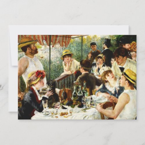 Renoir Luncheon of the Boating Party Invitation