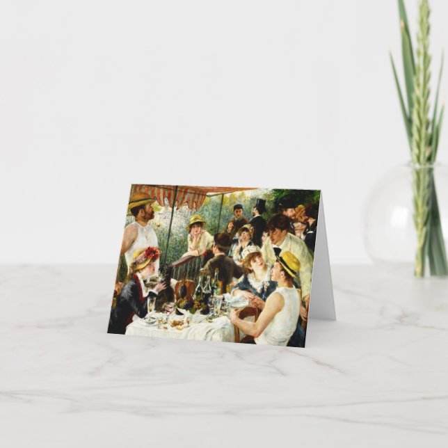 Renoir Luncheon of the Boating Party Note Card (Front)