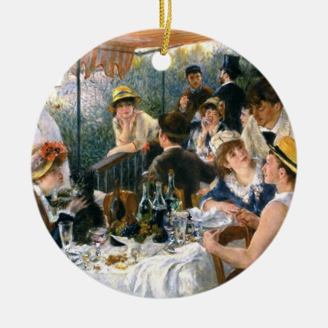 Renoir, "Luncheon of the Boating Party" Ornament (Front)