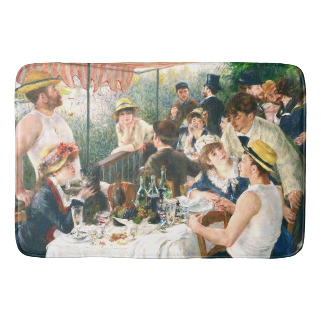 Renoir  Luncheon of the Boating Party Renoir    Bath Mat (Front)