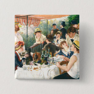 Renoir Luncheon of the Boating Party Renoir Button