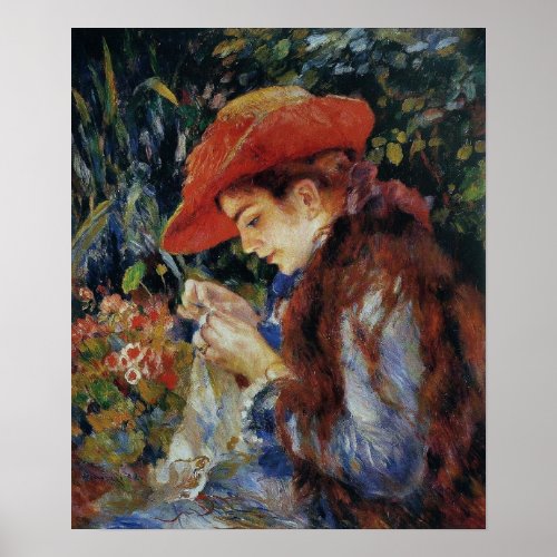 Renoir _ Marie_Therese Durand_Ruel Sewing 1882 Poster