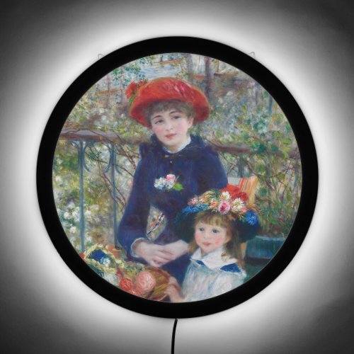 Renoir Masterpiece Two Sisters on Terrace LED Sign