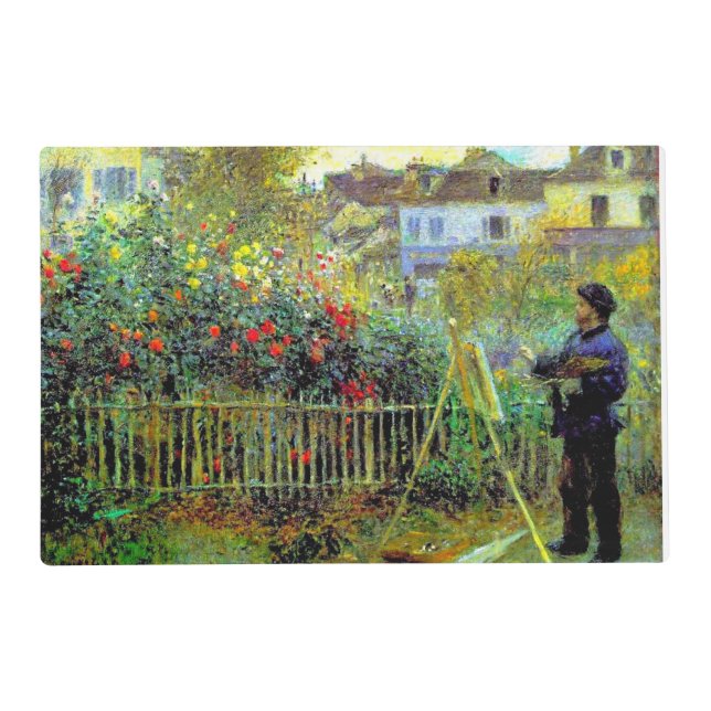 Renoir - Monet Painting in His Garden Placemat (Back)