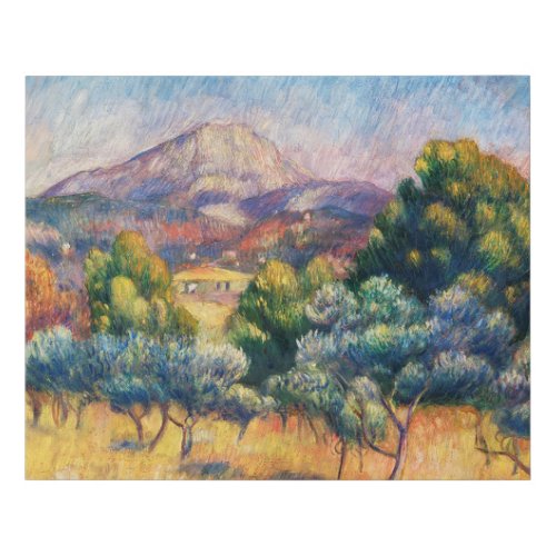 Renoir Montagne Sainte_Victoire  Faux Canvas Print