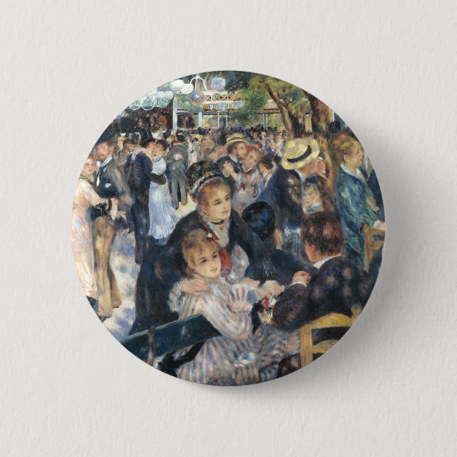 Renoir Moulin Dance Galette Party Button (Front)