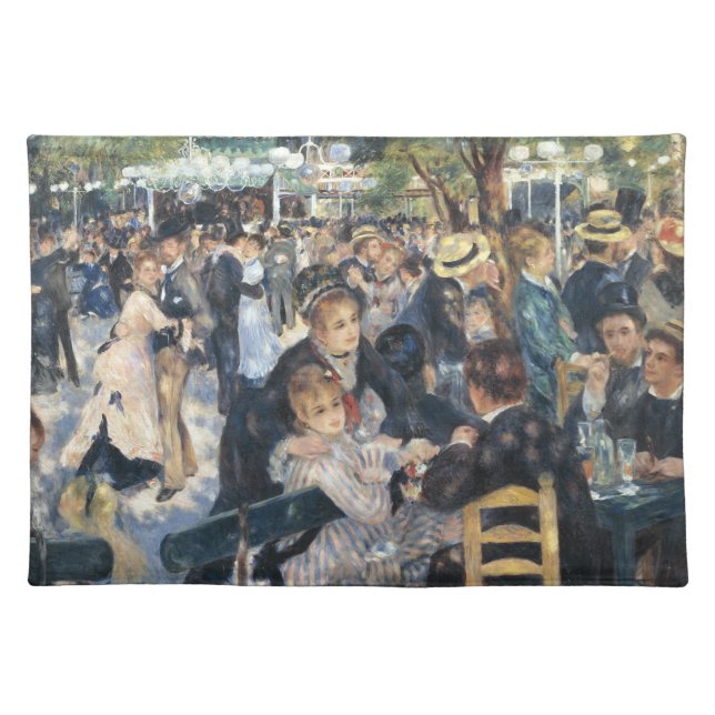 Renoir Moulin Dance Galette Party Cloth Placemat (Front)