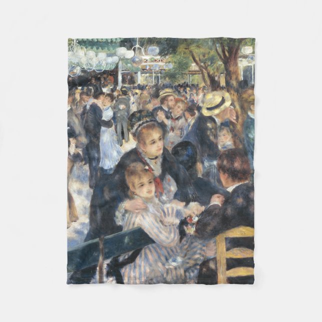 Renoir Moulin Dance Galette Party Fleece Blanket (Front)