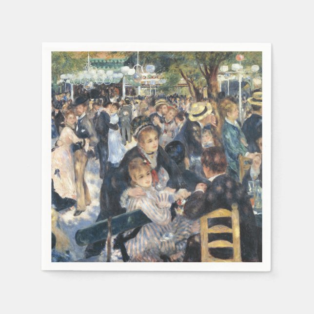 Renoir Moulin Dance Galette Party Napkins (Front)