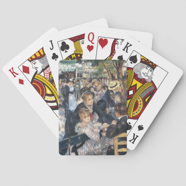 Renoir Moulin Dance Galette Party Poker Cards (Back)