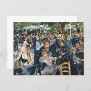 Renoir Moulin Dance Galette Party Postcard