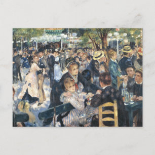 Renoir Moulin Dance Galette Party Postcard