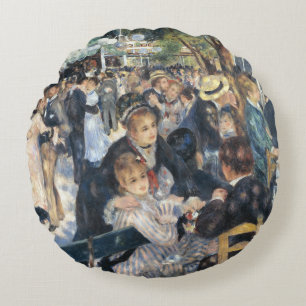Renoir Moulin Dance Galette Party Round Pillow