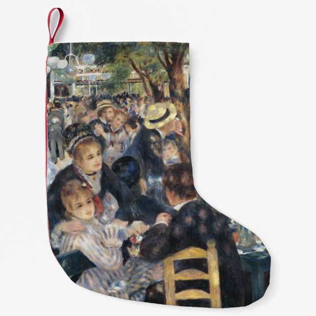 Renoir Moulin Dance Galette Party Small Christmas Stocking (Front)