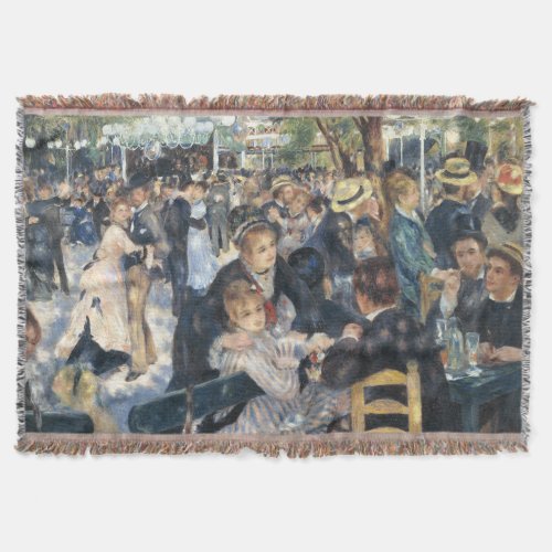 Renoir Moulin Dance Galette Party Throw Blanket