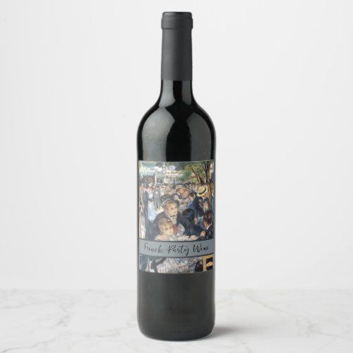 Renoir Moulin Dance Galette Party Wine Label