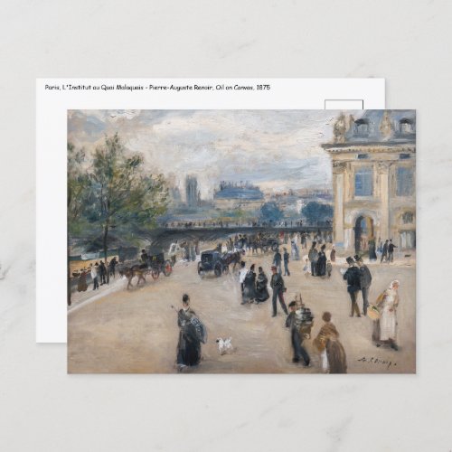 Renoir _ Paris Institut au Quai Malaquais Postcard