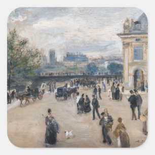 Renoir - Paris, Institut au Quai Malaquais Square Sticker