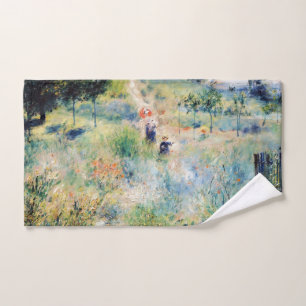 Renoir - Path Leading through Tall Gras Bath Towel Set