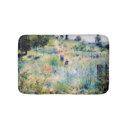 Renoir _ Path Leading through Tall Grass Bath Mat