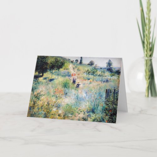 Renoir _ Path Leading through Tall Grass Card