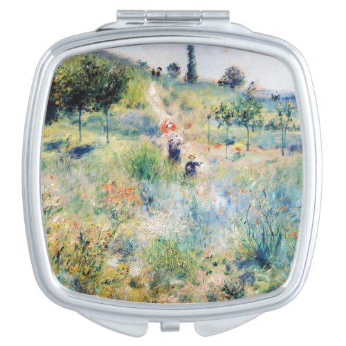 Renoir _ Path Leading through Tall Grass Compact Mirror