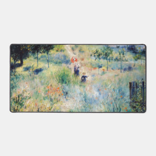 Renoir - Path Leading through Tall Grass Desk Mat