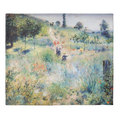Renoir _ Path Leading through Tall Grass Duvet Cover