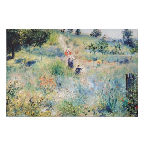 Renoir _ Path Leading through Tall Grass Faux Canvas Print