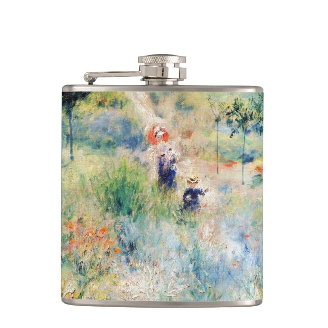 Renoir - Path Leading through Tall Grass Flask (Front)