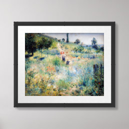 Renoir - Path Leading through Tall Grass Framed Art