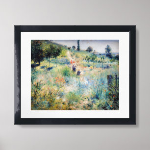 Renoir - Path Leading through Tall Grass Framed Art