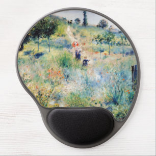 Renoir - Path Leading through Tall Grass Gel Mouse Pad