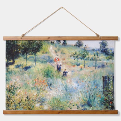 Renoir _ Path Leading through Tall Grass Hanging Tapestry