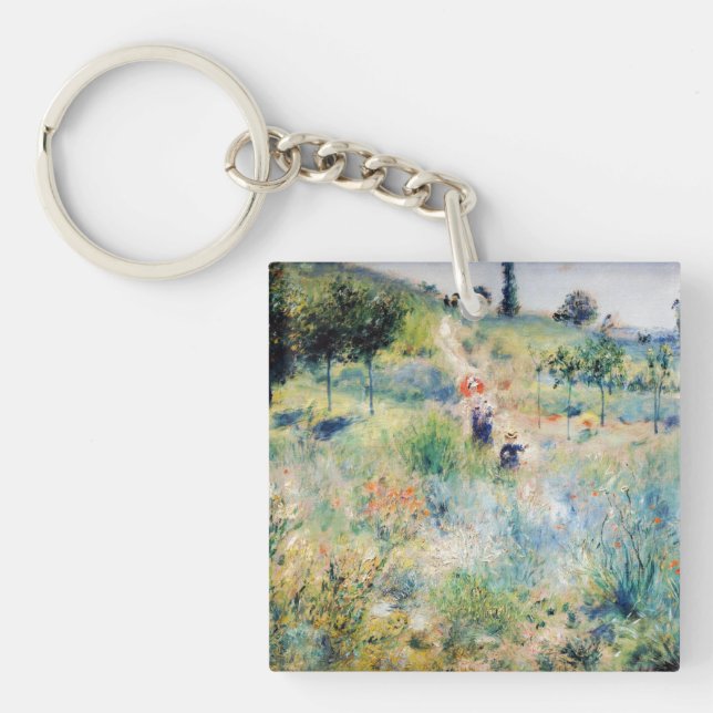 Renoir - Path Leading through Tall Grass Keychain (Front)