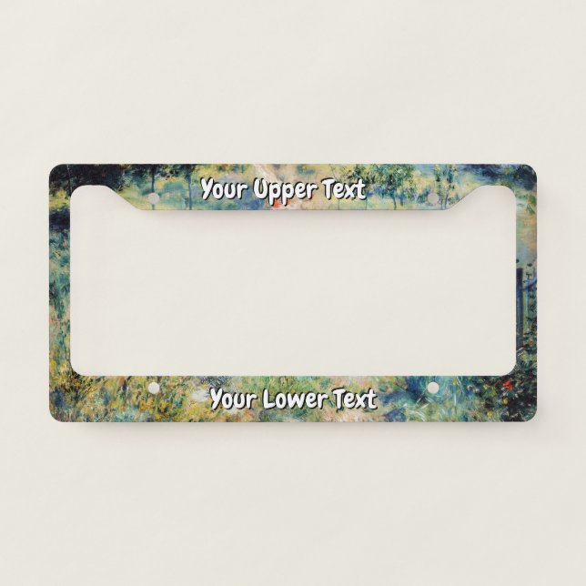 Renoir - Path Leading through Tall Grass License Plate Frame (Front)