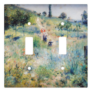 Renoir - Path Leading through Tall Grass Light Switch Cover