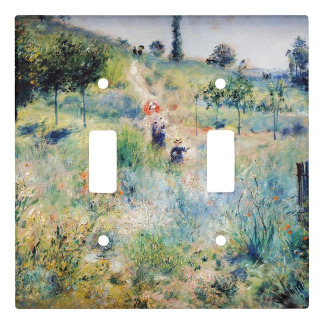Renoir - Path Leading through Tall Grass Light Switch Cover (Front)
