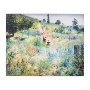 Renoir - Path Leading through Tall Grass Metal Print