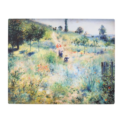 Renoir _ Path Leading through Tall Grass Metal Print