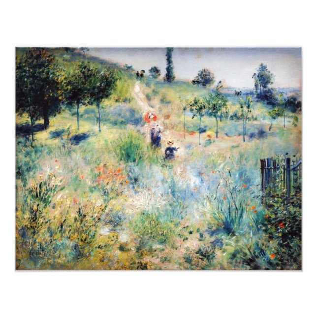 Renoir - Path Leading through Tall Grass Photo Print (Front)