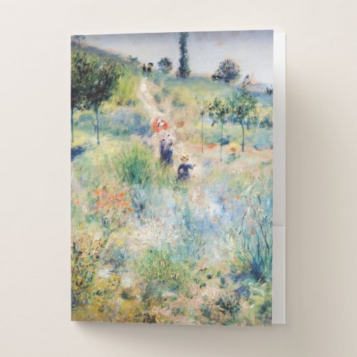 Renoir _ Path Leading through Tall Grass Pocket Folder